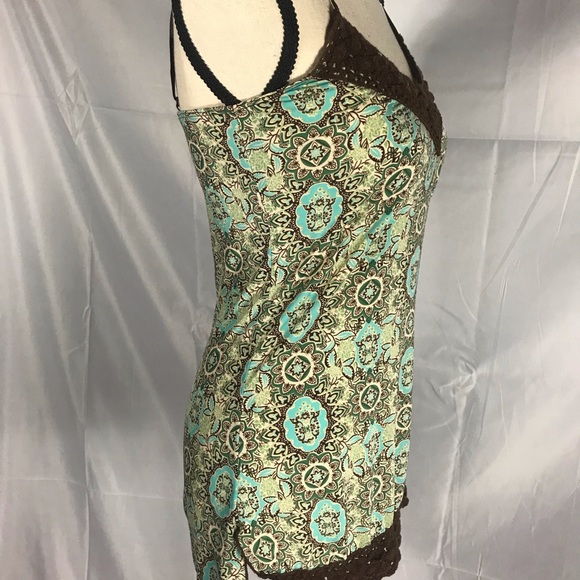 Lace trimmed, Multi-colored Tank Top - Picture 6 of 6